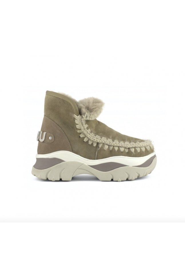 MOU CHUNKY ESKIMO SNEAKER TAUPE