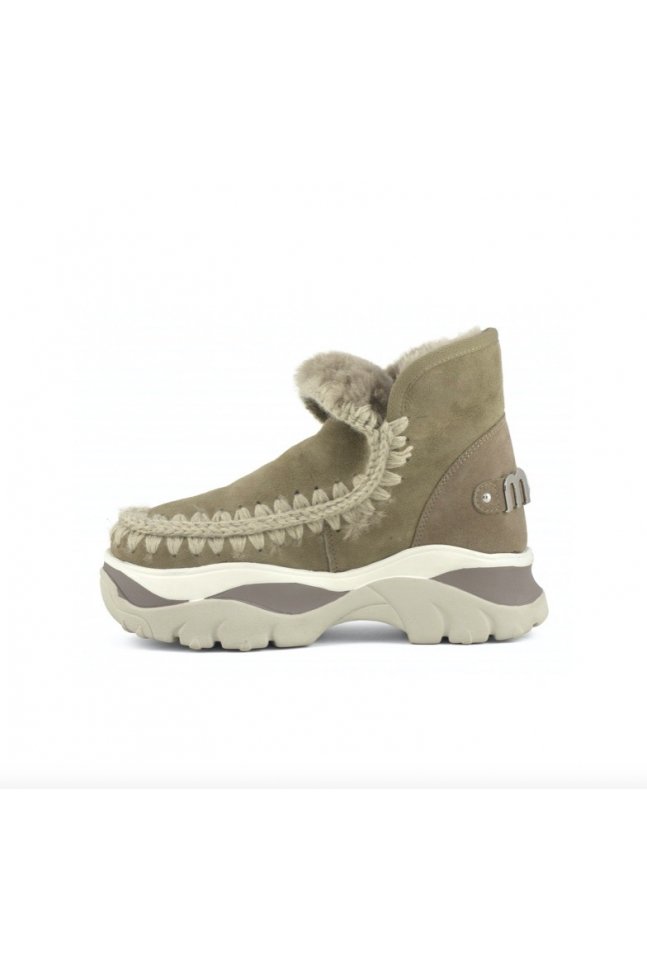 MOU CHUNKY ESKIMO SNEAKER TAUPE