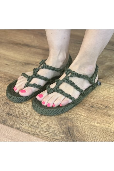 SANDALIA CUERDA OLIVE 2