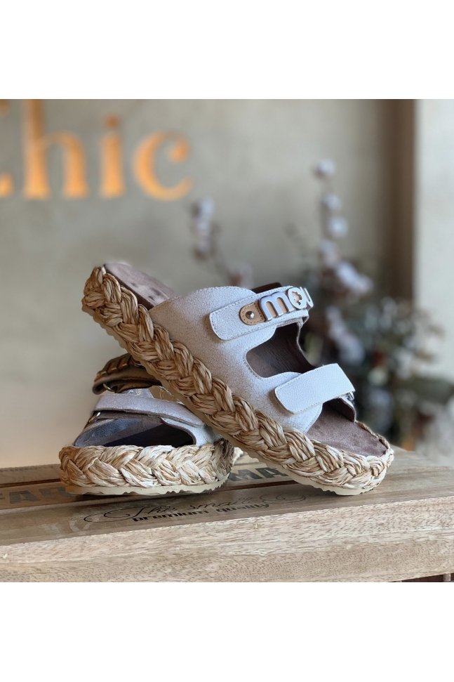 MOU RAFFIA BRAID SANDAL