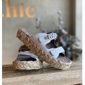 MOU RAFFIA BRAID SANDAL