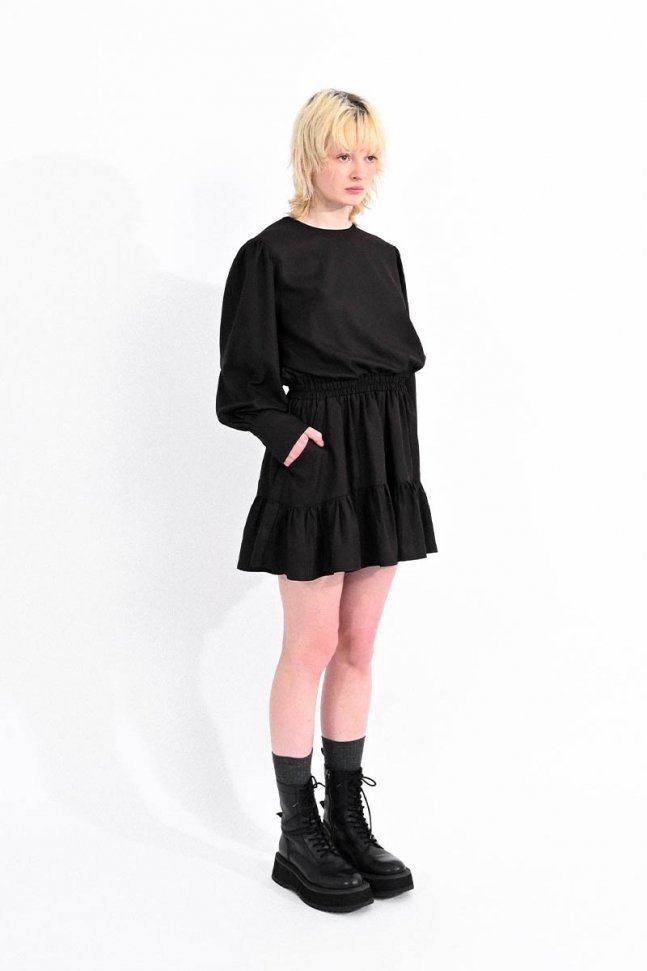 VESTIDO CORTO MANGA LARGA VESTIDO CORTO MANGA LARGA