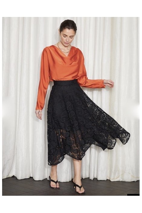 FALDA MIDI CROCHET