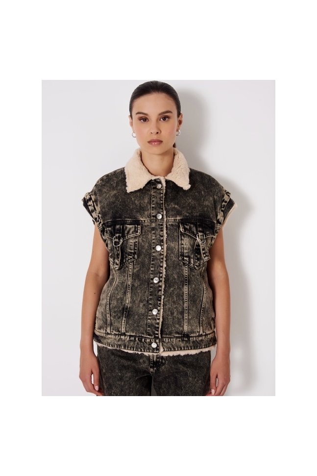 CHALECO VAQUERO OVERSIZE CHALECO VAQUERO OVERSIZE