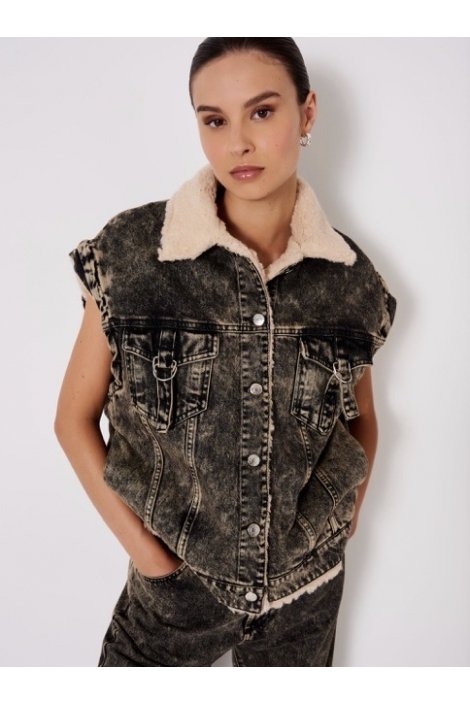 CHALECO VAQUERO OVERSIZE