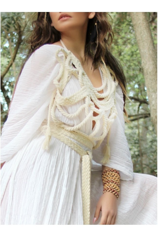 CHALECO MAKRAMÉ SABA