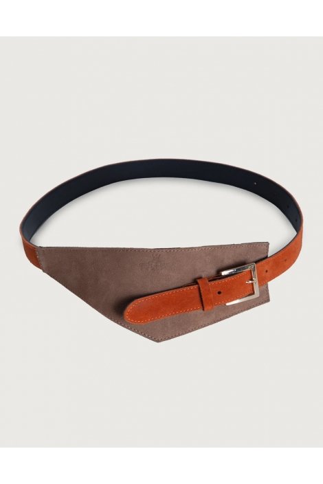 CINTURÓN JUSTINA TOPO Y NARANJA