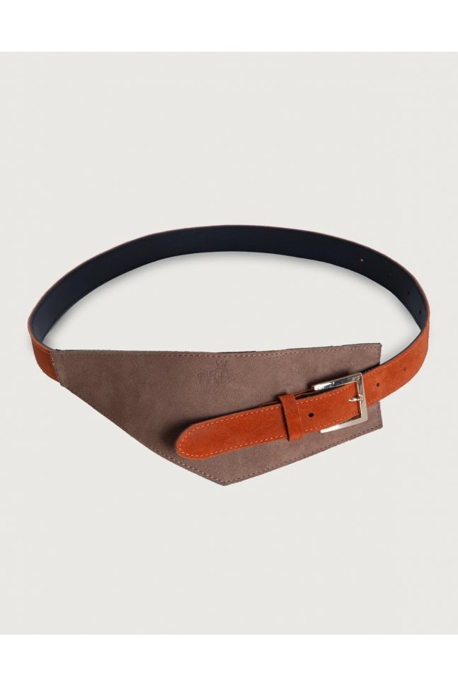 CINTURÓN JUSTINA TOPO Y NARANJA