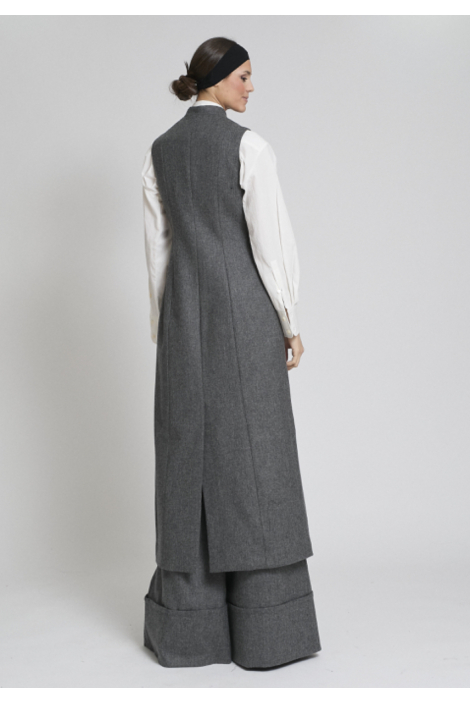 CHALECO MARTA LANA GRIS 2