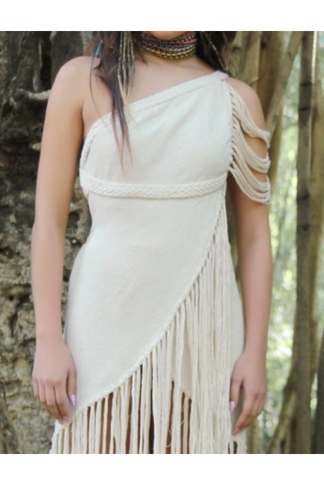 VESTIDO LIENZO ARTESANAL AFRODITA 2