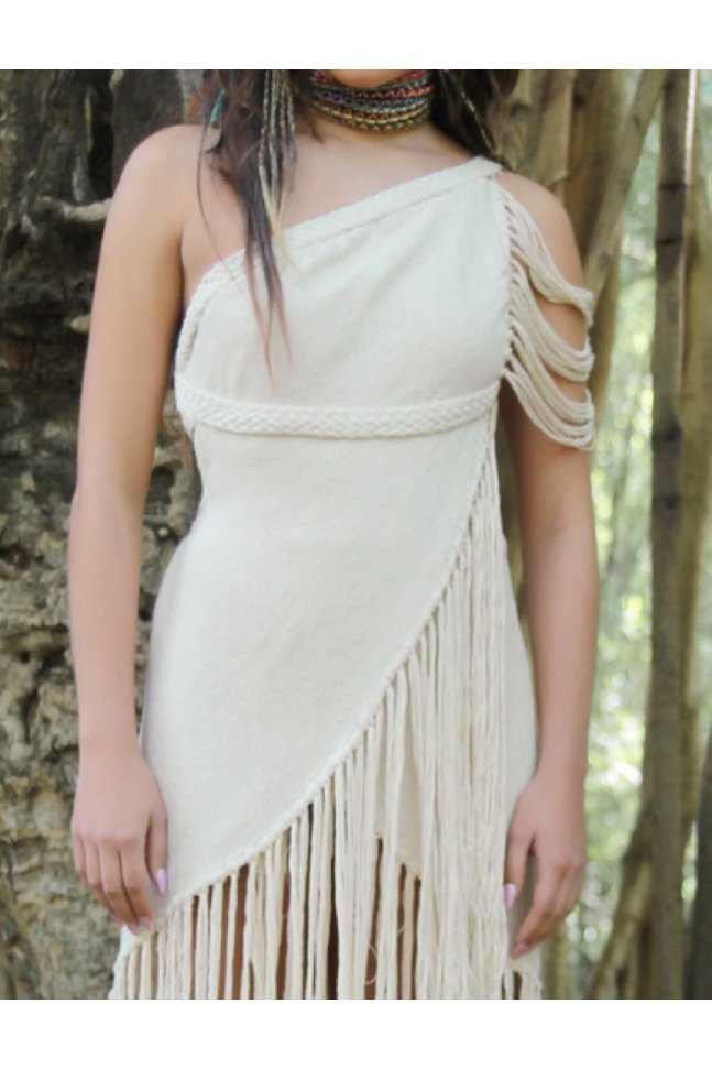 VESTIDO LIENZO ARTESANAL AFRODITA VESTIDO LIENZO ARTESANAL AFRODITA