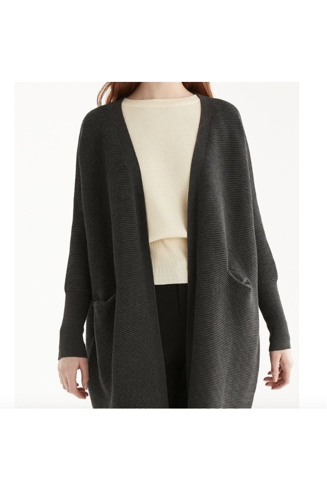 REBECON CANALE OVERSIZE GRIS OSCURO