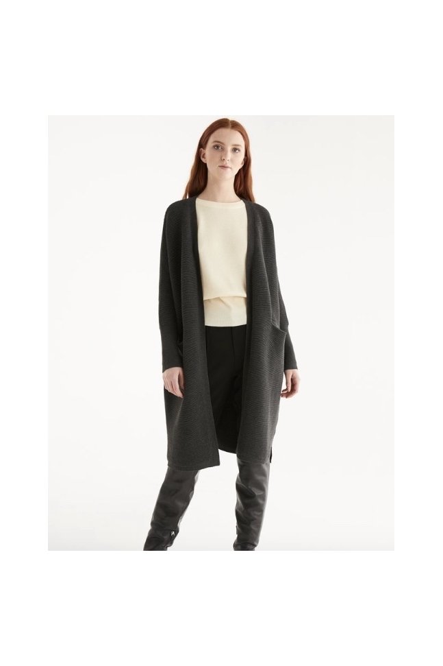 REBECON CANALE OVERSIZE GRIS OSCURO