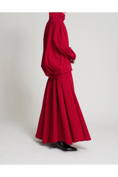 FALDA GODETS ROJA 2