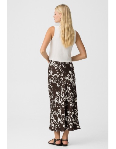 FALDA SATINADA ESTAMPADA