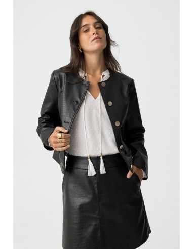 CHAQUETA PIEL COCODRILO ALEXA