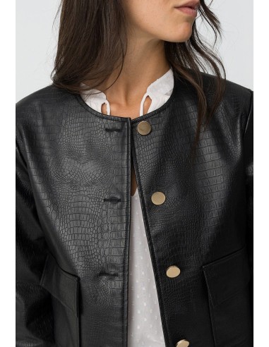 CHAQUETA PIEL COCODRILO ALEXA