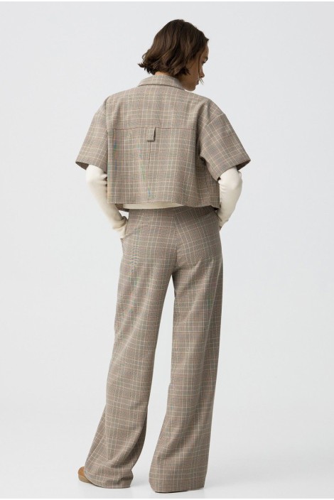 PANTALON WIDE LEG CUADROS 2