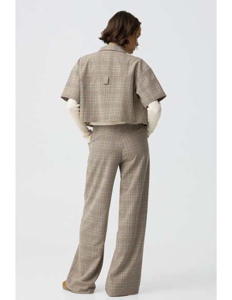 PANTALON WIDE LEG CUADROS