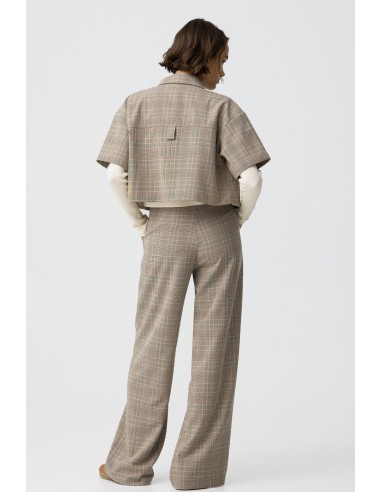 PANTALON WIDE LEG CUADROS