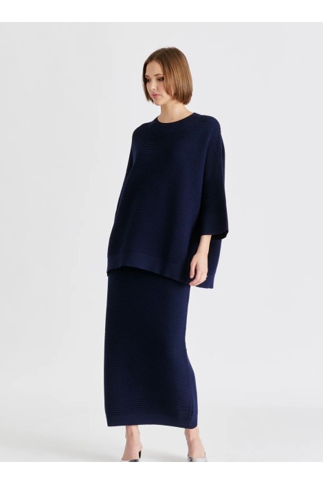 JERSEY CANALE MANGA CORTA NAVY