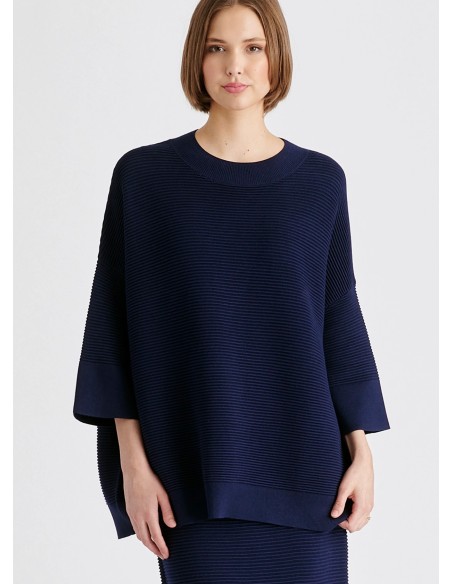 JERSEY CANALE MANGA CORTA NAVY