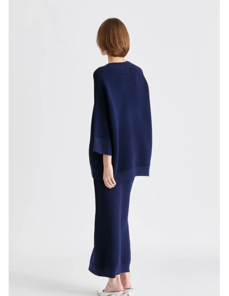 JERSEY CANALE MANGA CORTA NAVY