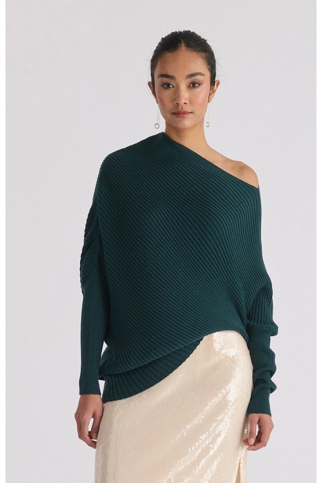 JERSEY DE PUNTO DRAPEADO VERDE 2