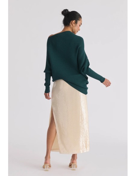 JERSEY DE PUNTO DRAPEADO VERDE