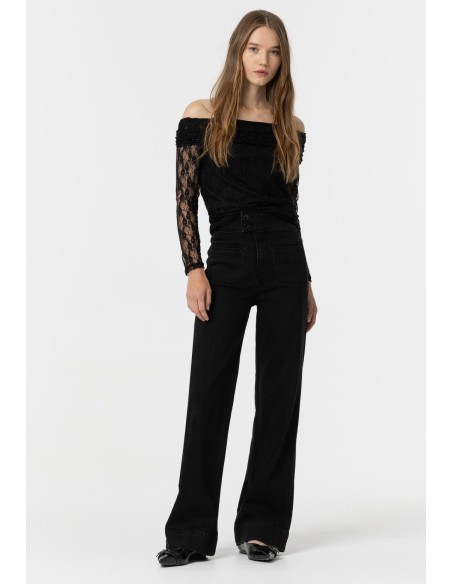 JEANS OLIVIA 7 BLACK