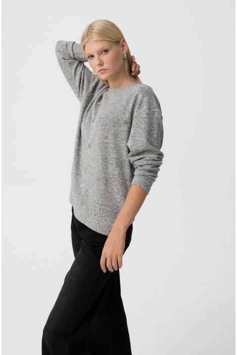 JERSEY CON APLIQUES METÁLICOS