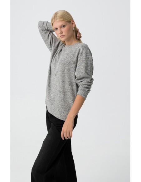 JERSEY CON APLIQUES METÁLICOS