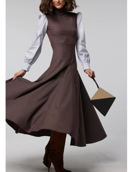 VESTIDO AIDAN GRANATE