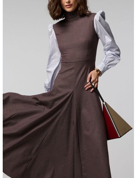 VESTIDO AIDAN GRANATE