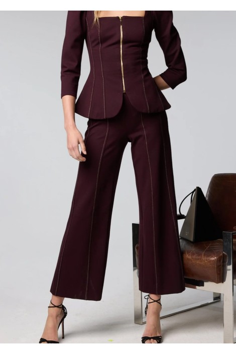 PANTALON MARINI BERENJENA