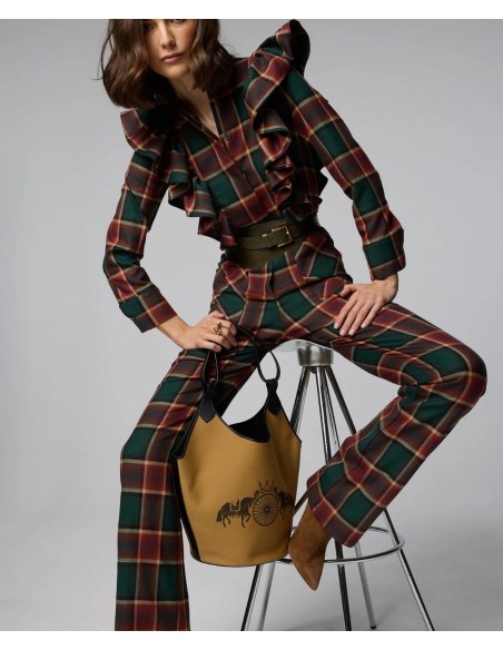 MONO TANA TARTÁN VERDE