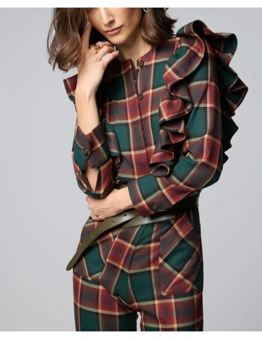 MONO TANA TARTÁN VERDE