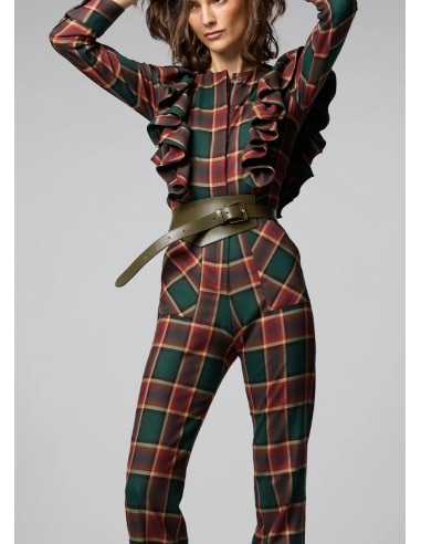 MONO TANA TARTÁN VERDE