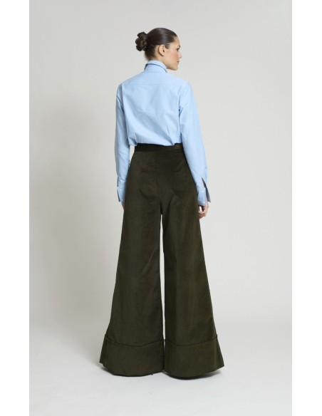 PANTALON SAMURAY VELVETON VERDE