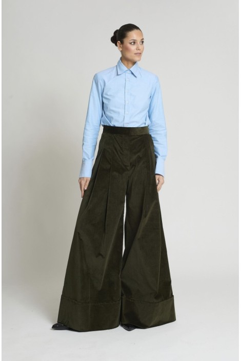PANTALON SAMURAY VELVETON VERDE