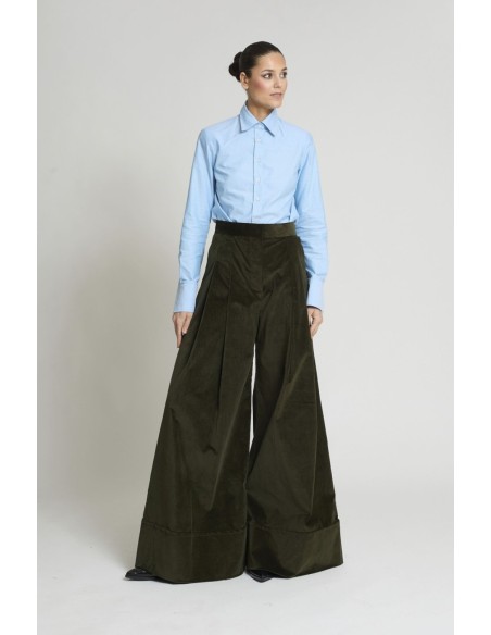 PANTALON SAMURAY VELVETON VERDE