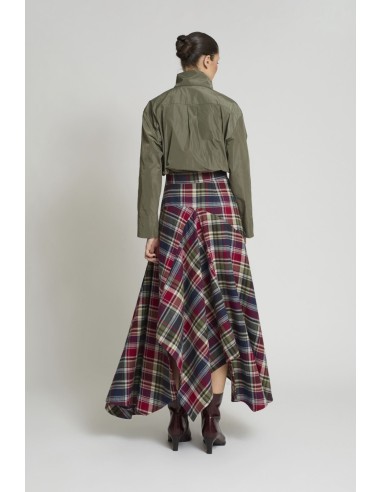 FALDA AUIR CUADROS VERDES