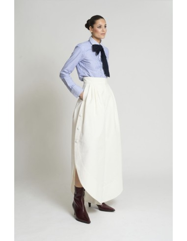 PANTALON TULIPÁN GABARDINA BLANCO