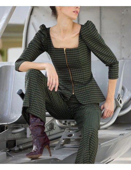 TOP MARINI VICHY VERDE