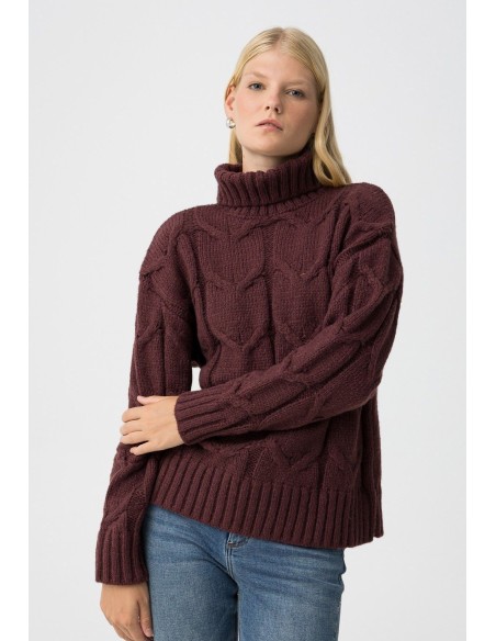 JERSEY DE PUNTO CABLE KNIT