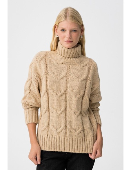 JERSEY DE PUNTO CABLE KNIT