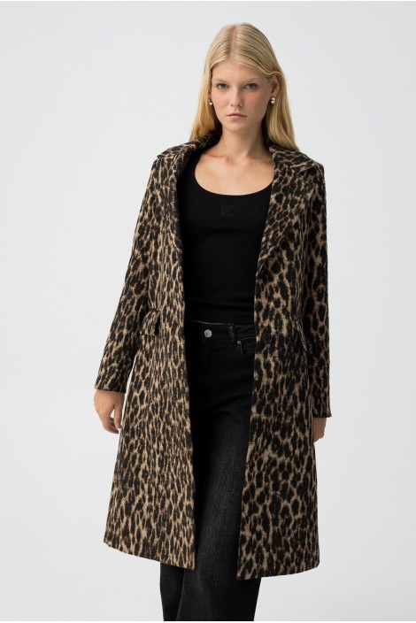 ABRIGO CON ESTAMPADO LEOPARDO 2