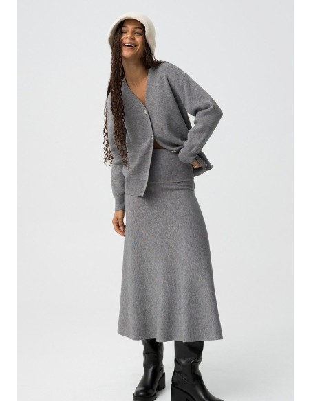 FALDA MIDI DE PUNTO CANALÉ ZOE