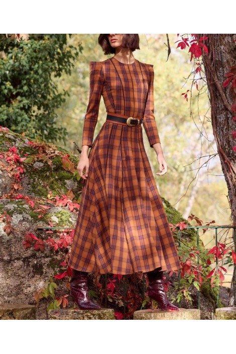 VESTIDO ROPE CUADROS