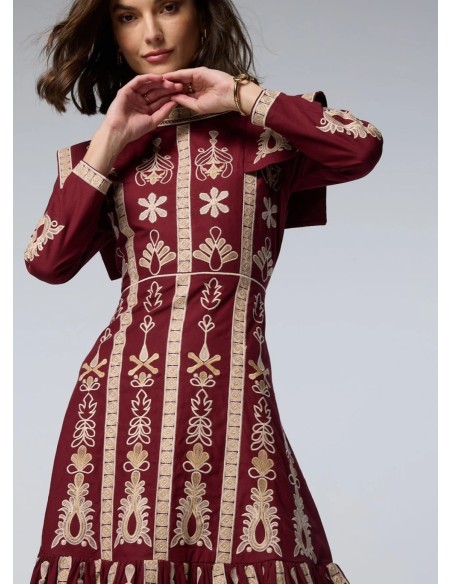 VESTIDO ÁFRICA BORDADO